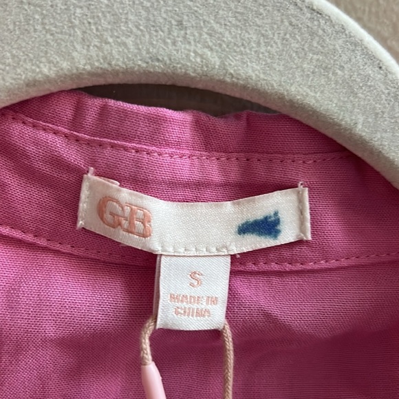 GB Pink Tab Sleeve Wrap Mini Dress NWT Size small - Picture 2 of 9